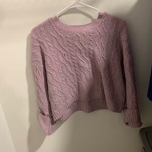 Lavender cropped sweater